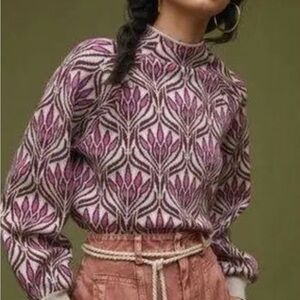 Anthropologie Beatriz Mockneck Top